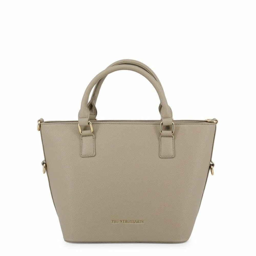 Tru Trussardi Womens Beige Leather Handbag NEW
